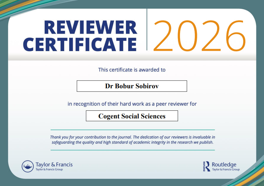 Reviewer Certificate